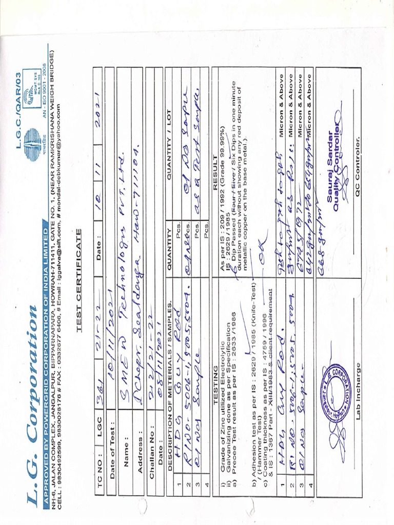 Galvanising Report | PDF