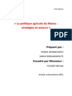 La Politique Agricole Du Maroc