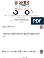 Electric Vehicles: Unit-V: Charging Technology in Ev and Grid Connection