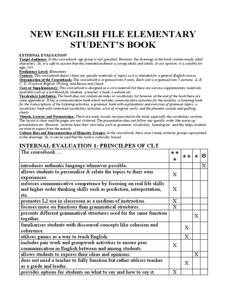 New Engilsh File Elementery Student's Book | Download grátis PDF ...