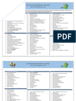 Caloosa Elementary School 2021-2022 SUPPLY LIST: Kindergarten