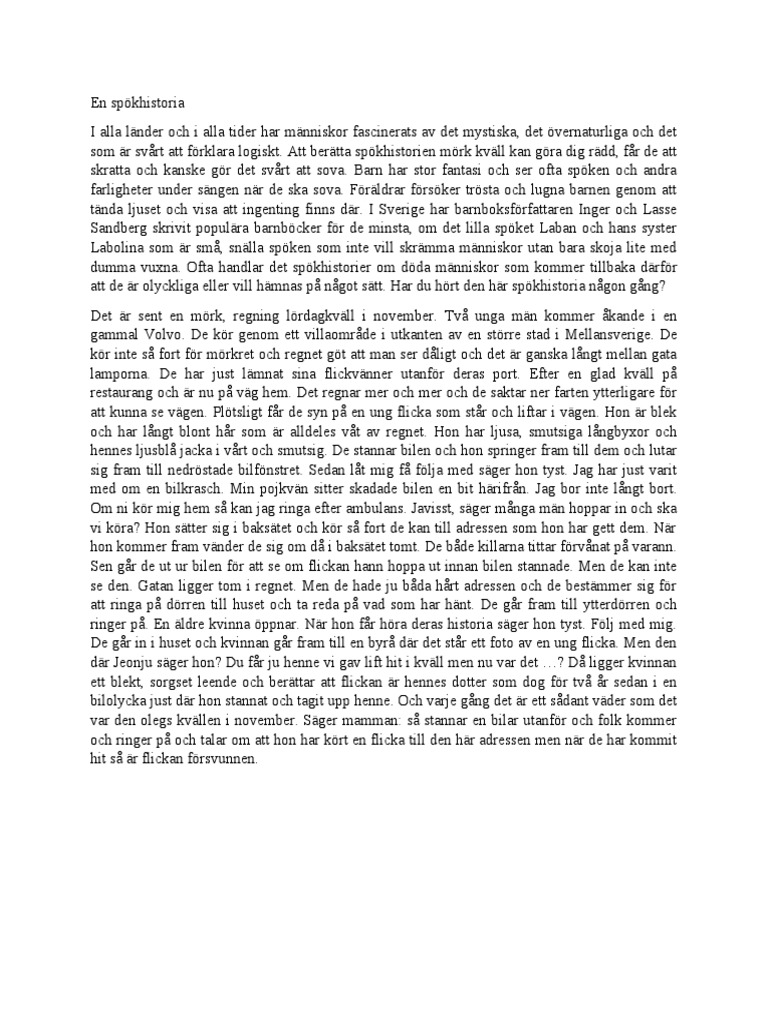 En Spökhistoria PDF