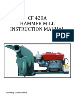 CF 420A Hammer Mill Instruction Manual: 1. Knowing Your Machine