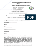 Contrato de Prestamos de Instrumentos Musicales y Otros