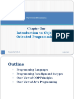 Introduction To Object-Oriented Programming: Chapter One