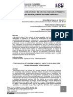 A prática como lócus de produção de saberes