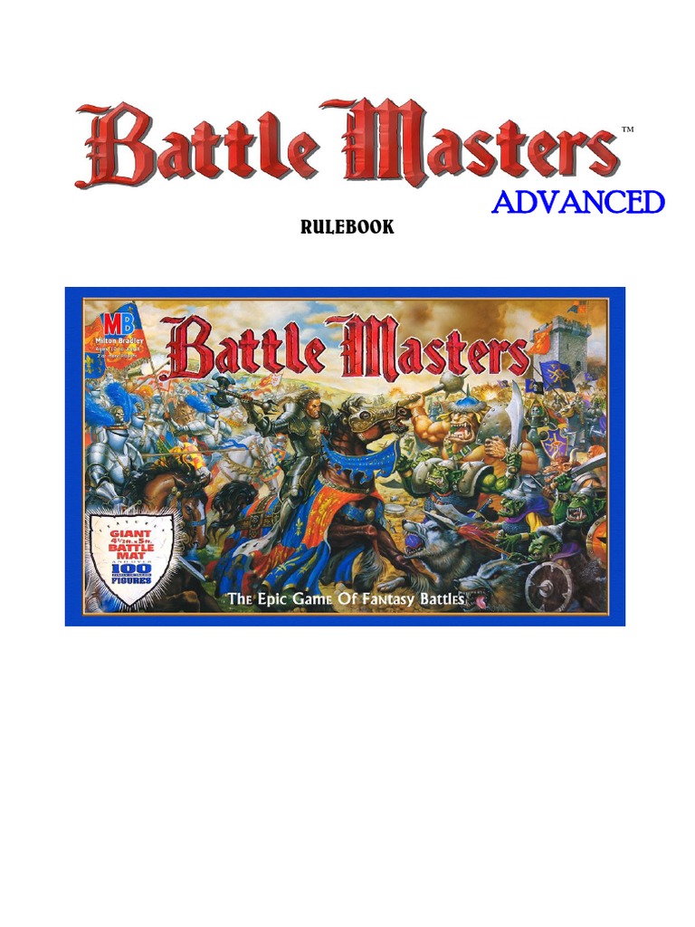 Battle Masters Advanced Rulebook V1.0 | PDF | Cannon | Battles
