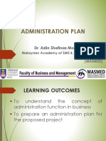 Ent300 11 Administration Plan