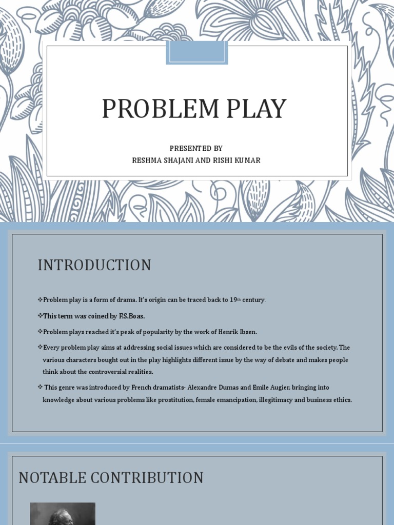 What Is A Problem Play