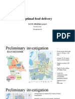 Project Presentation of Optimal Food Delivery Problem