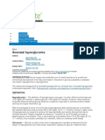 Neonatal Hyperglycemia: Irina Franciucirina Franciuc