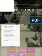 Entrepreneurship Keywords