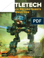 BATTLETECH ForcePacks Record Sheets - Wave One