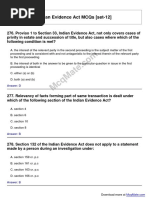 Indian Evidence Act Solved MCQs