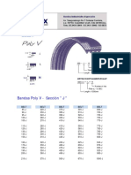 Poly V Belt Sizes Sections J, L, M