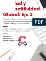 Programa Virtual de Webinars, Charlas y Conferencias Enfocadas Al Fortalecimiento de La Calidad, Liderazgo y Productividad