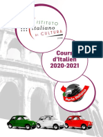 Brochure Cours Italien 2020-2021
