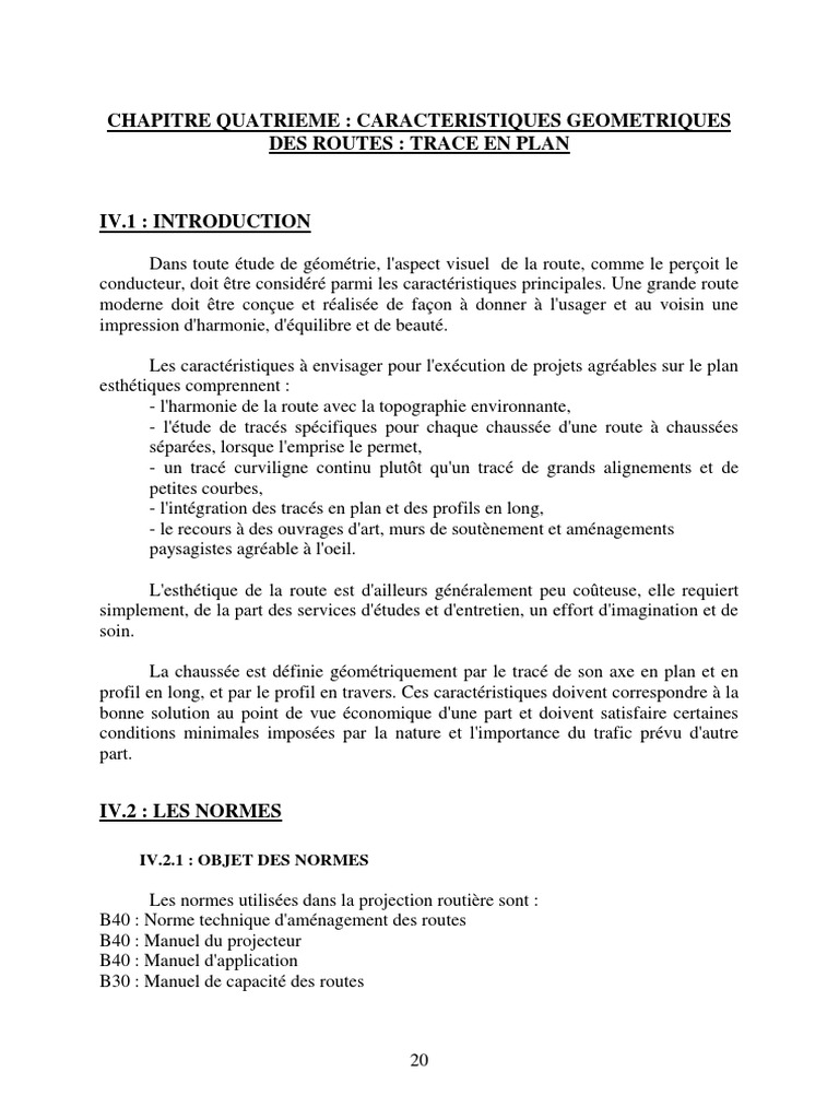 Conception Géométrique des Routes | PDF | Tangente (géométrie) | Courbe