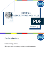 HUM 102 Report Writing Skills