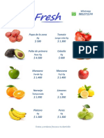 Catalogo Frutas y Verduras