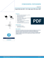 STGB30H60DFB, STGP30H60DFB: Trench Gate Field-Stop 600 V, 30 A High Speed HB Series IGBT