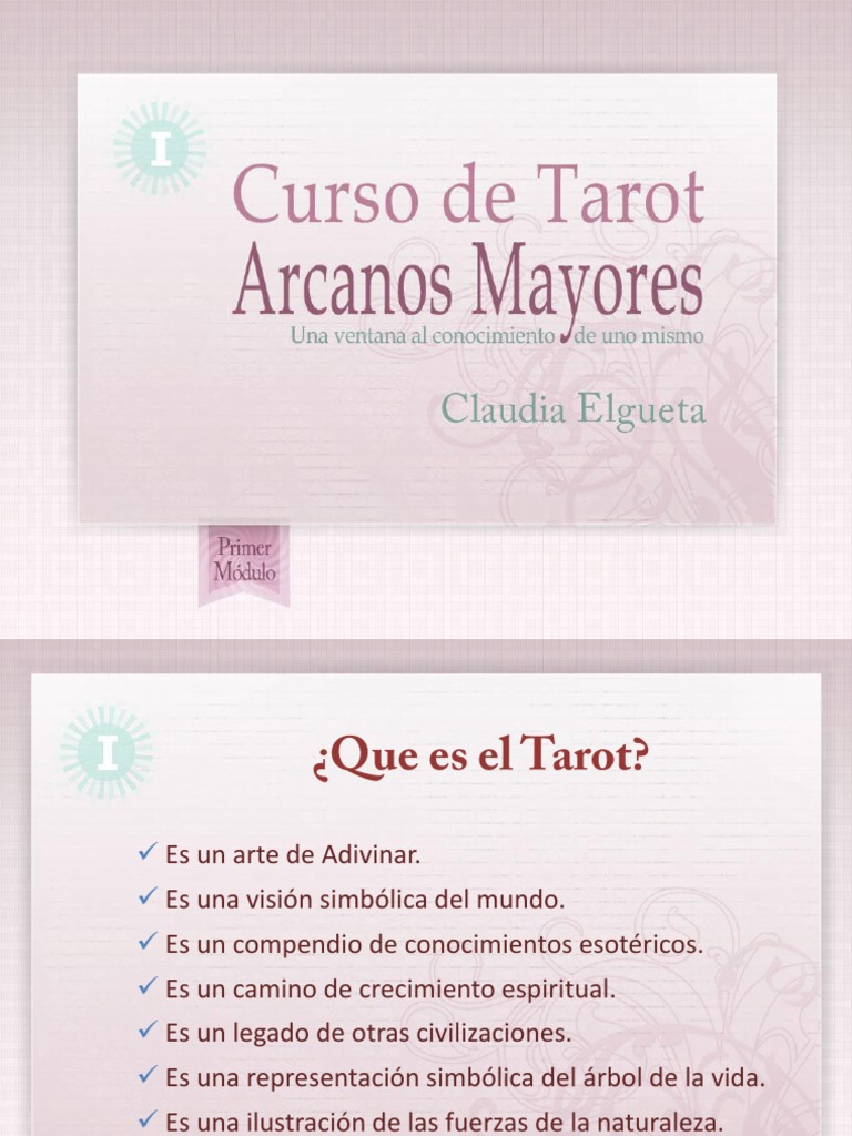 Curso Tarot Arcanos Mayores Clases 1-4 | PDF | Tarot | Color