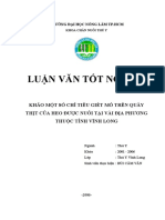 Khảo Sát Một Số Chỉ Tiêu Giết Mổ Trên Quầy Thịt Của Heo Được Nuôi Tại Vài Địa Phương Thuộc Tỉnh Vĩnh Long