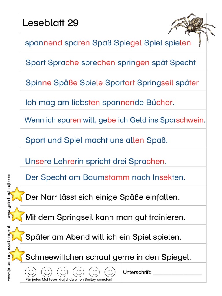 Leseblatt 29+SP | PDF