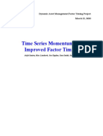 Time Series Momentum For Improved Factor Timing