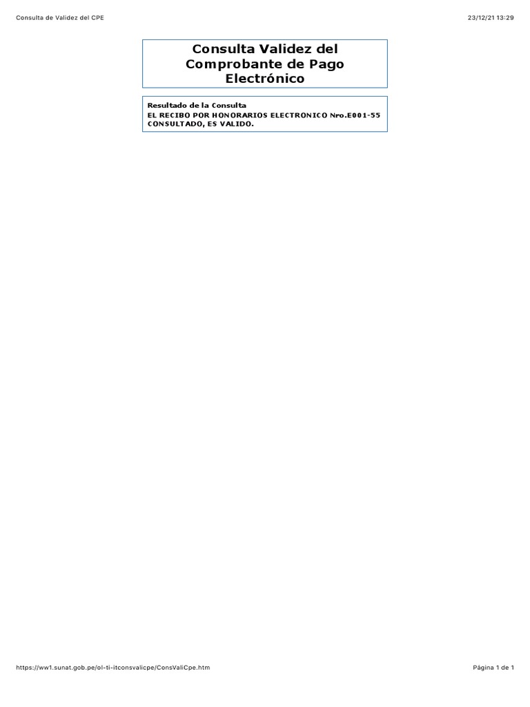 Consulta de validez del cpe pdf
