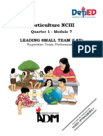 Horticulture NCIII: Leading Small Team (LST)