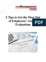 5 Tips To Get The Most Out of Employees' Annual Evaluations