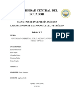 Determinación de la viscosidad cinemática de hidrocarburos mediante viscosímetro de vidrio capilar