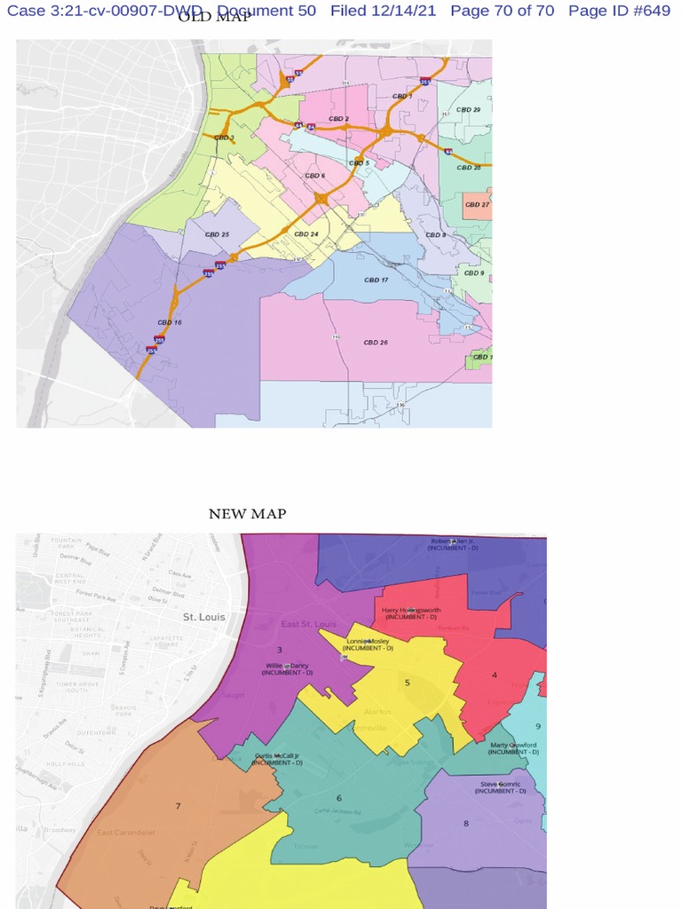 Compare St. Clair County Board District Maps | PDF