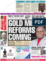 Gold Mining Reforms Coming: Firing of Traitors' Hailed