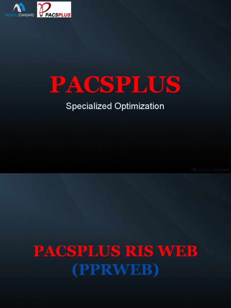 PACSPLUS RIS Web: Patient Management System | PDF | Equipment | Computing