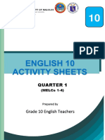 Quarter 1: Grade 10 English Teachers