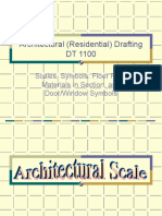 Architectural (Residential) Drafting DT 1100: Scales, Symbols: Floor Plan, Materials in Section, and Door/Window Symbols