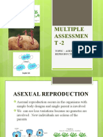 Multiple Assessmen T-2: Topic - Asexual Reproduction