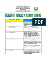 Assessment Methods in DL