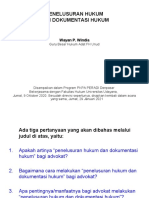 Penelusuran Hukum dan Dokumentasi Hukum Penting bagi Advokat