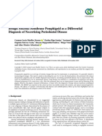 Case Report Benign Mucosal Membrane Pemphigoid As A Differential Diagnosis of Necrotizing Periodontal Disease