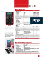 Scope Digital Multimeter UNI-T UT81 Series Datasheet