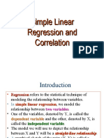 Simple Linear Regression and Correlation Analysis