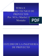 Tema 8. Estudio Tecnico Del Proyecto