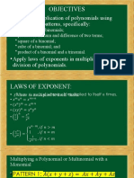 Perform Multiplication of Polynomials Using Some Special Patterns, Specifically