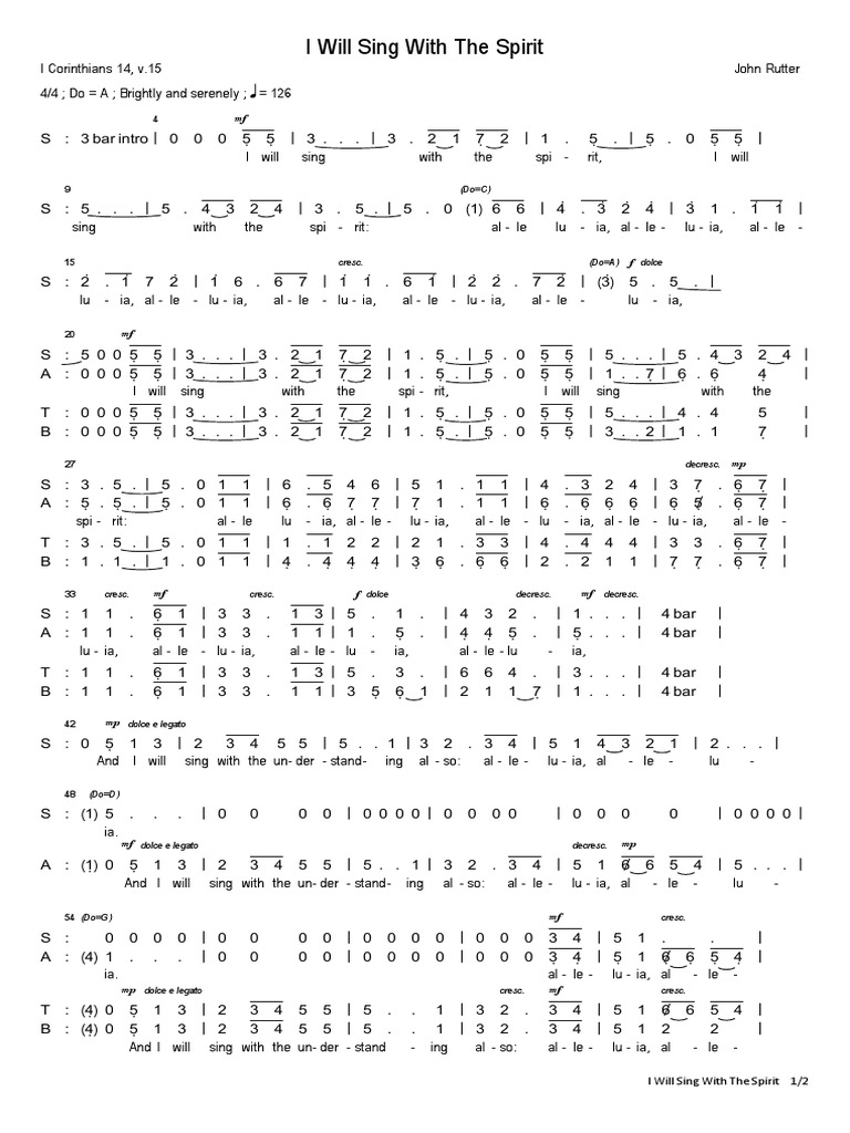 Sing With The Spirit