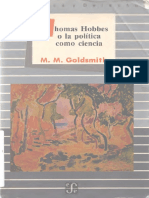 Goldsmith, M.M. - Thomas Hobbes o La Politica Como Ciencia FCE (CC)