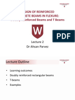 Design of Reinforced Concrete Beams in Flexure: Doubly Reinforced Beams and T Beams