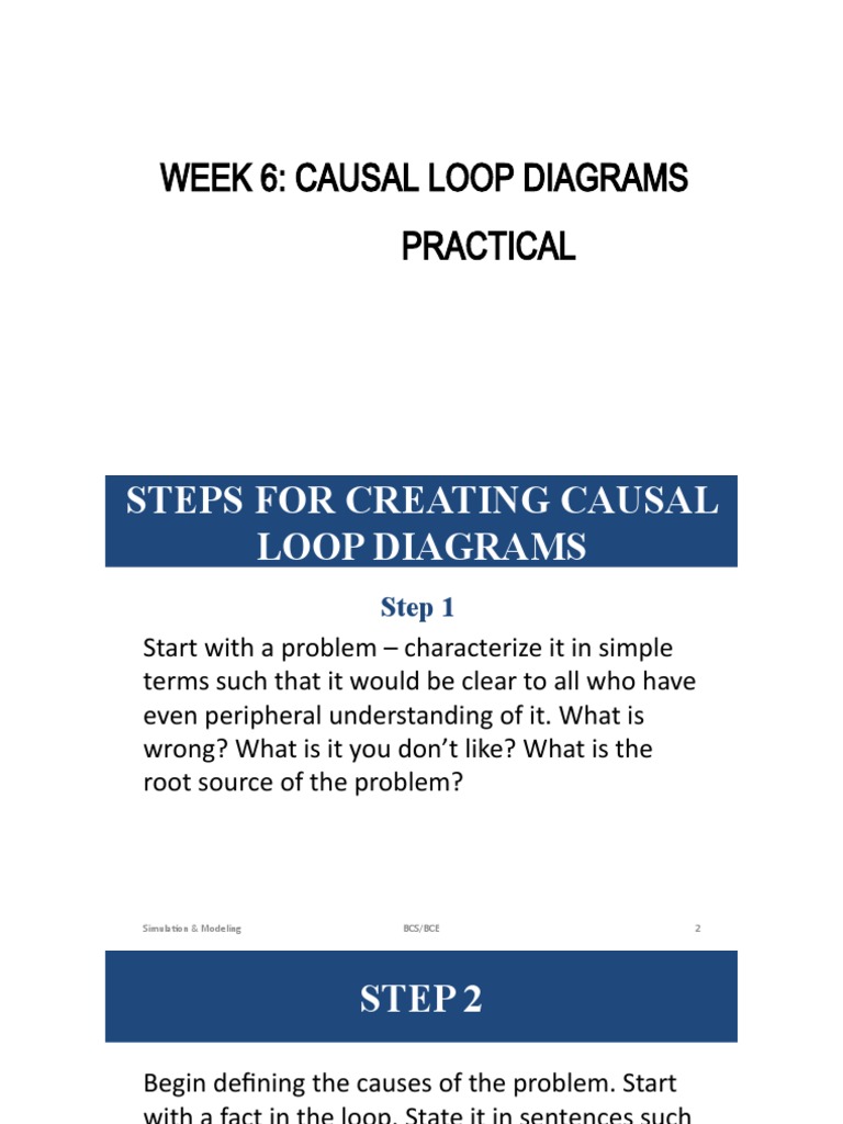 Week 6 Causal Loop Diagrams Practical | PDF | Common Era | Simulation